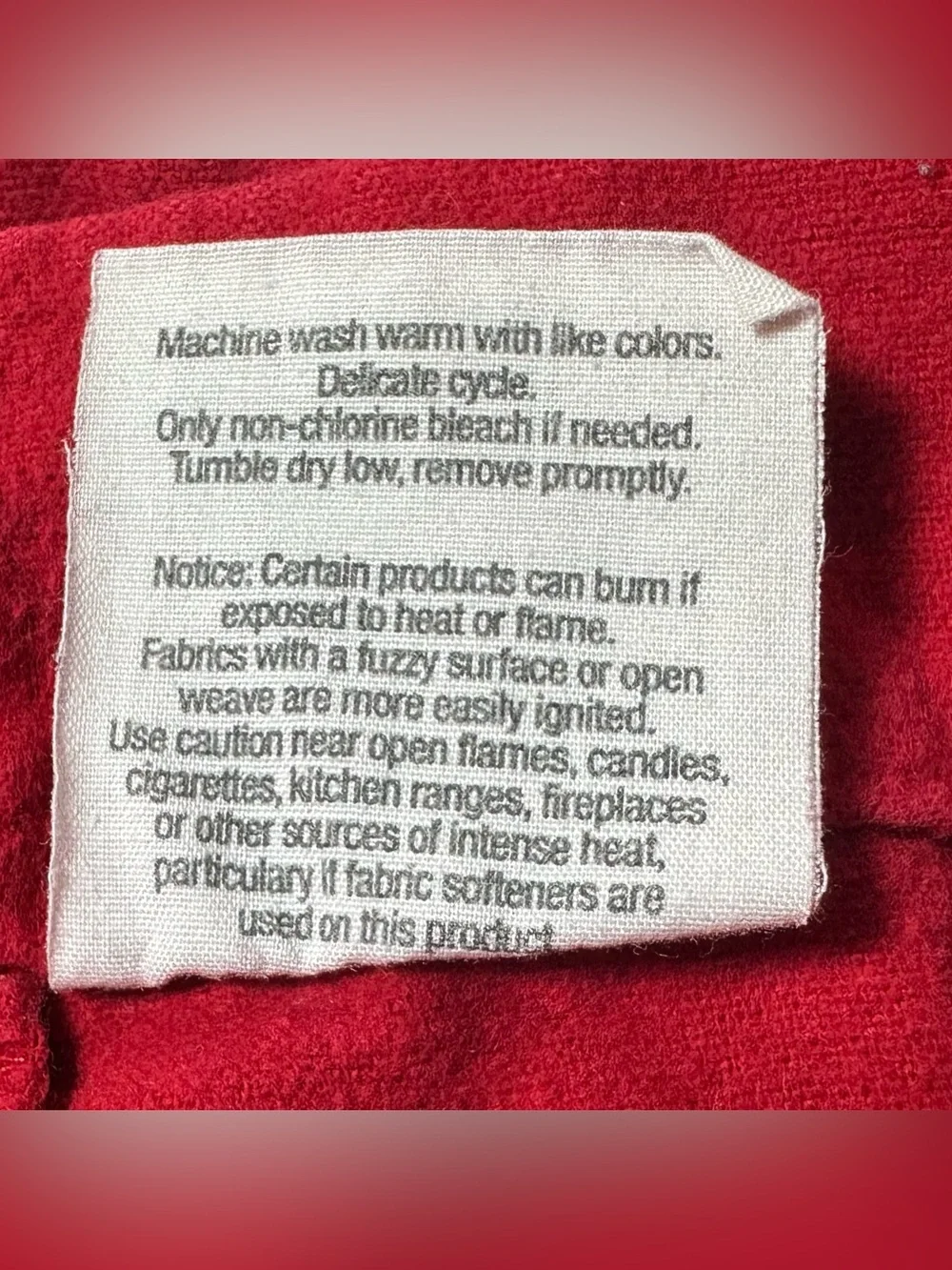 Vintage LL Bean Flannel Pillowcases Set Of 2 Red Germany Czech 71341